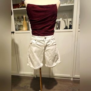 GAP Womens size 25 short 5" inseam White